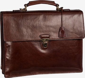 The Bridge Document Bag 'Story Uomo' in Brown: front