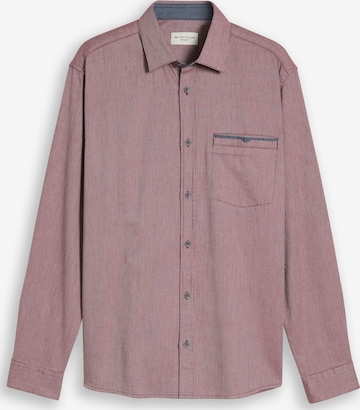 TOM TAILOR Button Up Shirt in Red: front