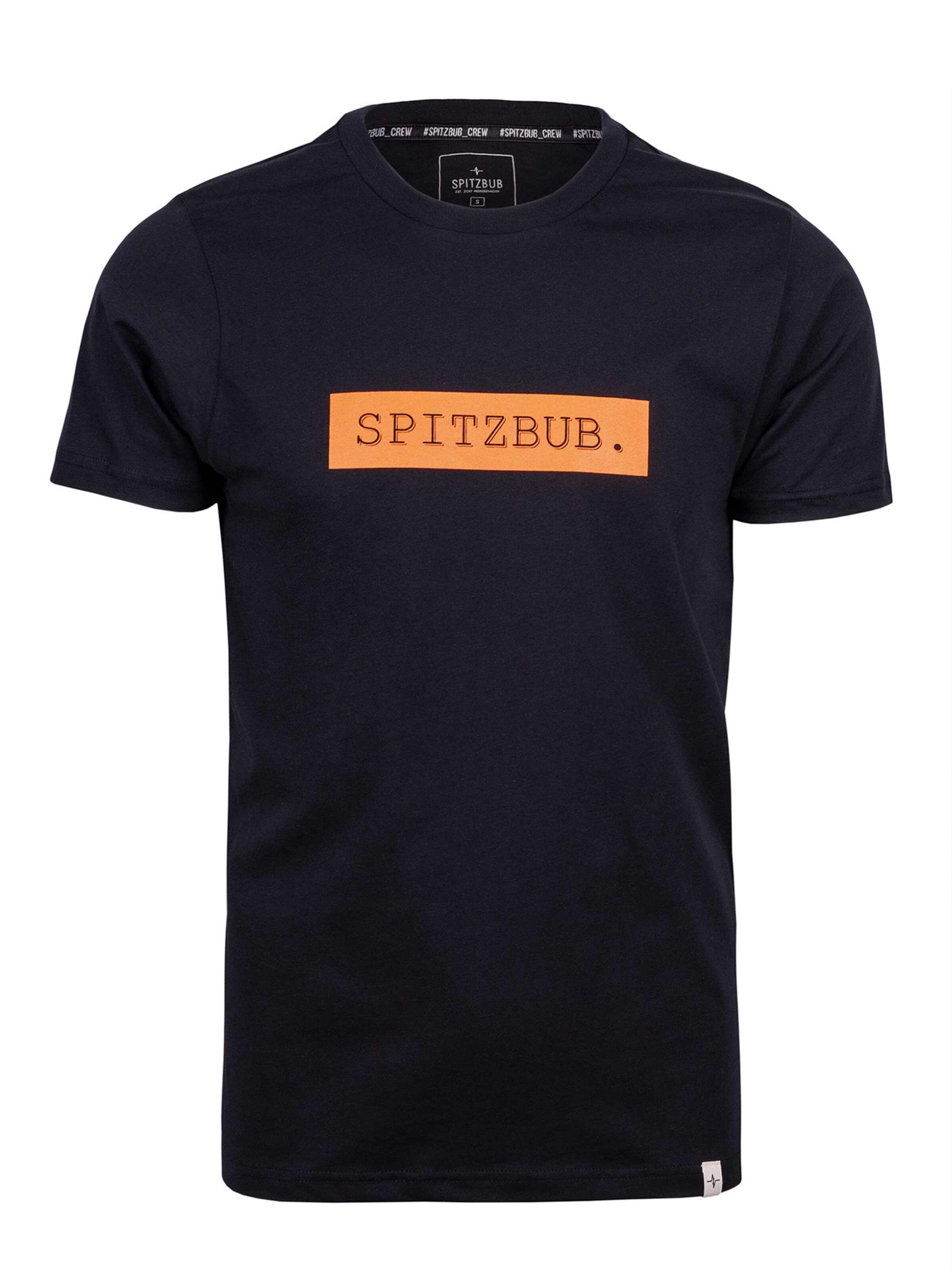 SPITZBUB Shirt 'Johann' in Black: front