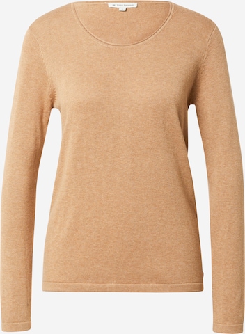 TOM TAILOR Sweater in Brown: front