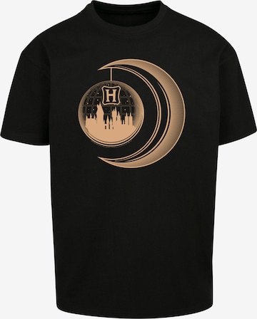 F4NT4STIC T-Shirt 'Harry Potter Hogwarts Moon' in Schwarz: Vorderseite