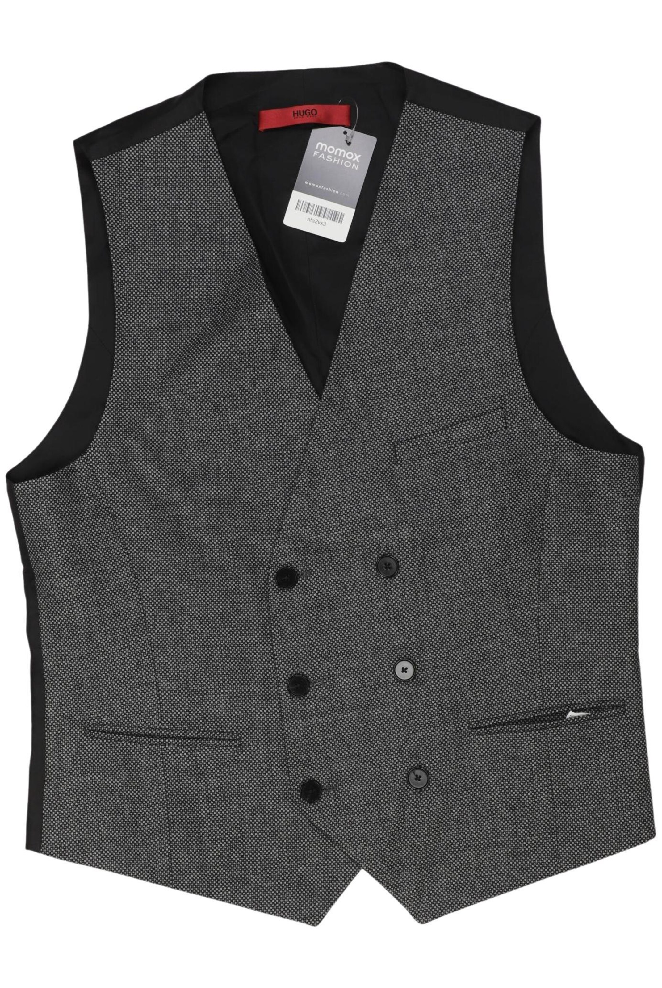 HUGO Vest in M-L in Grey: front