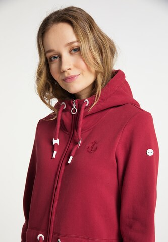 DreiMaster Maritim - Sudadera con cremallera en rojo