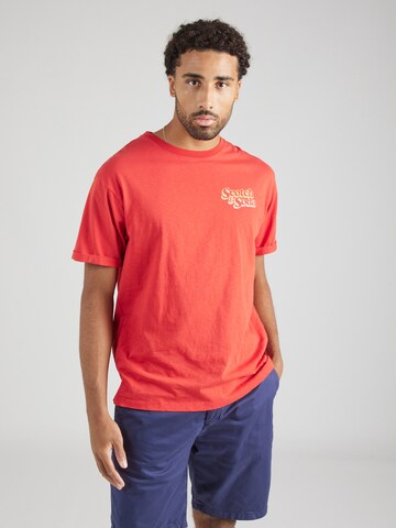 T-Shirt SCOTCH & SODA en rouge : devant