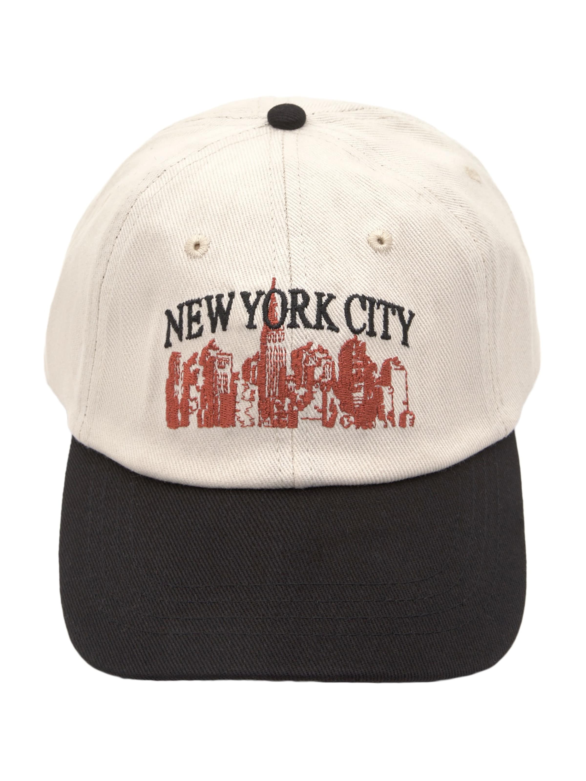 Pull&Bear Pet 'SKYLINE' in de kleur Ecru / Cognac / Zwart, Productweergave