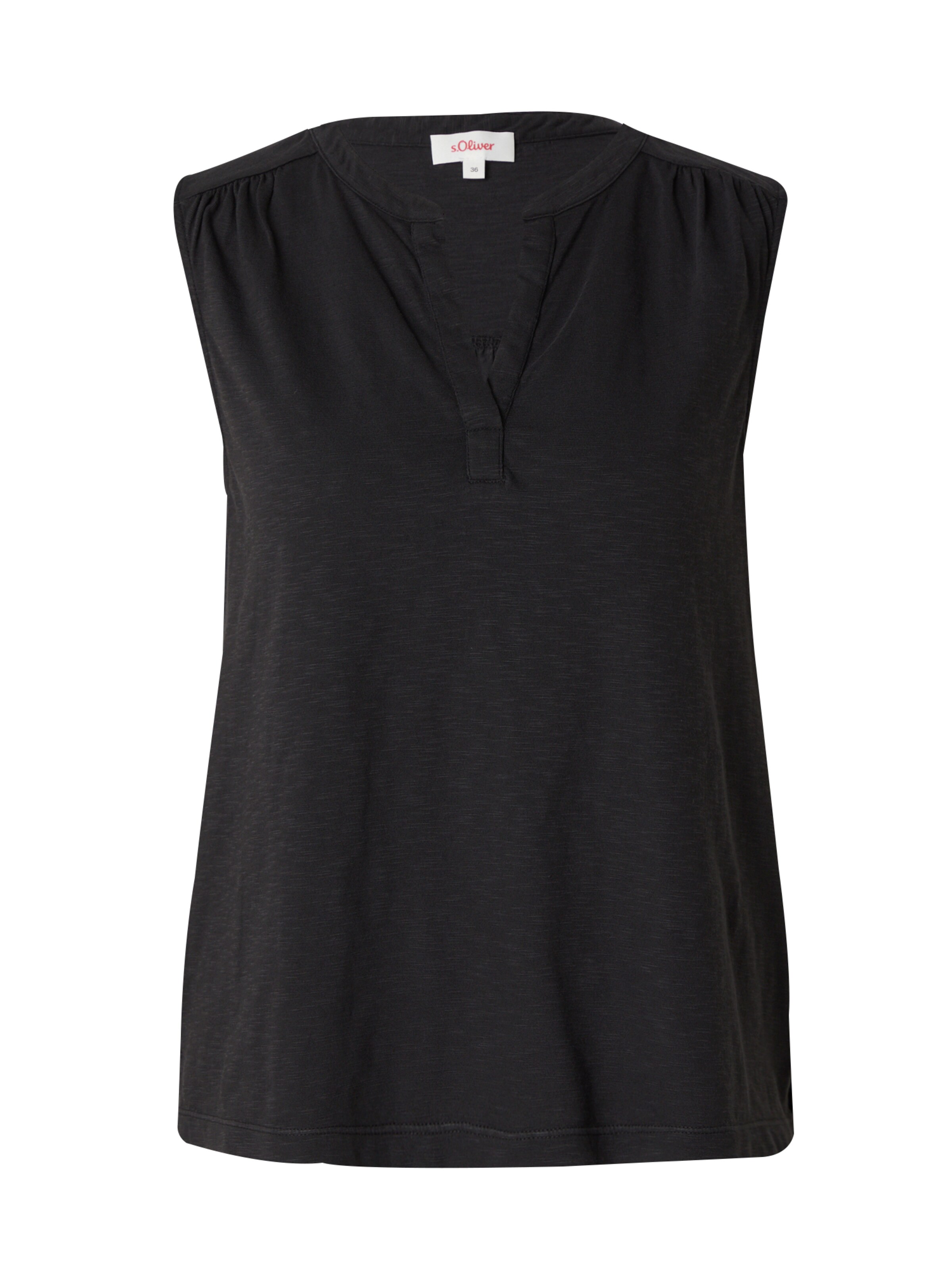 s.Oliver Bluse in Schwarz: Vorderseite