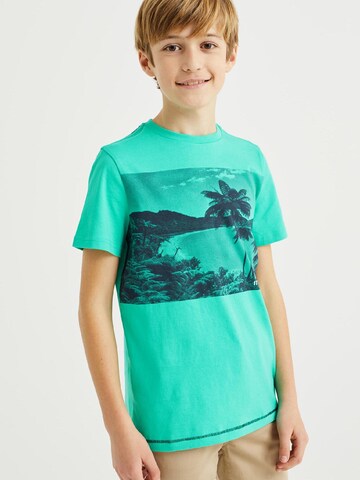 T-Shirt WE Fashion en vert