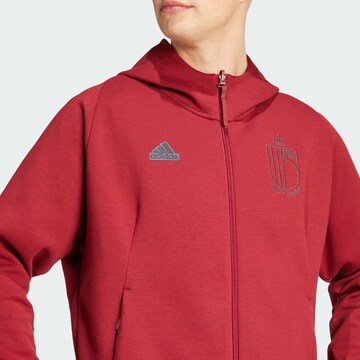 ADIDAS PERFORMANCE Sportsweatjacke 'Belgium Travel' in Rot