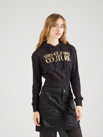 Versace Jeans Couture Sweatshirt in Black: front