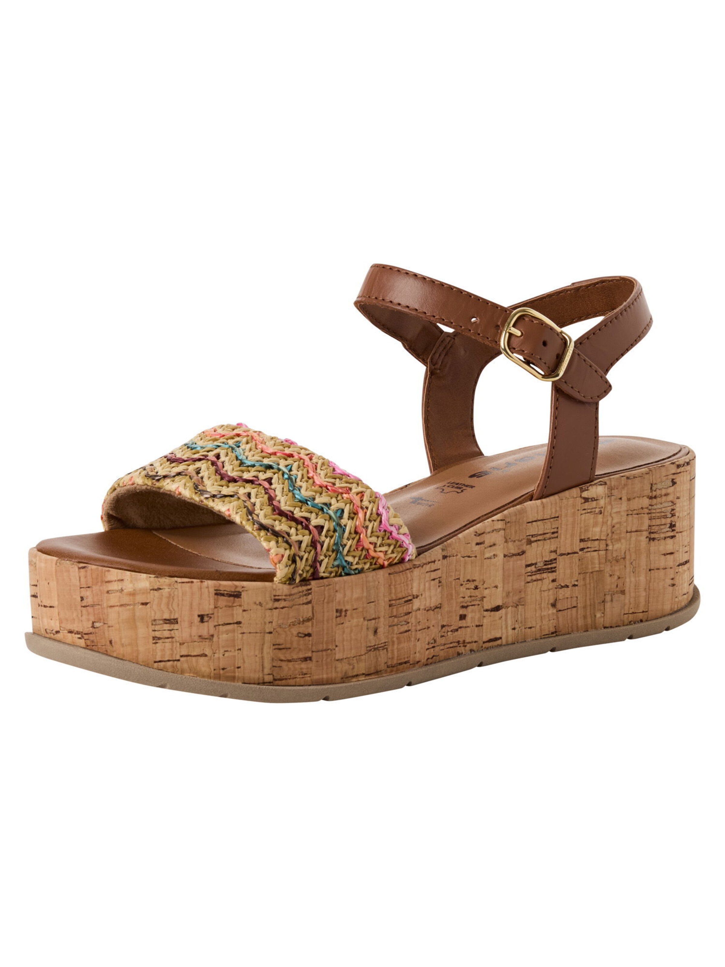 Sandales Tamaris en beige : devant