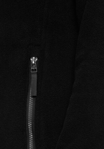 POLARINO Athletic Fleece Jacket in Black
