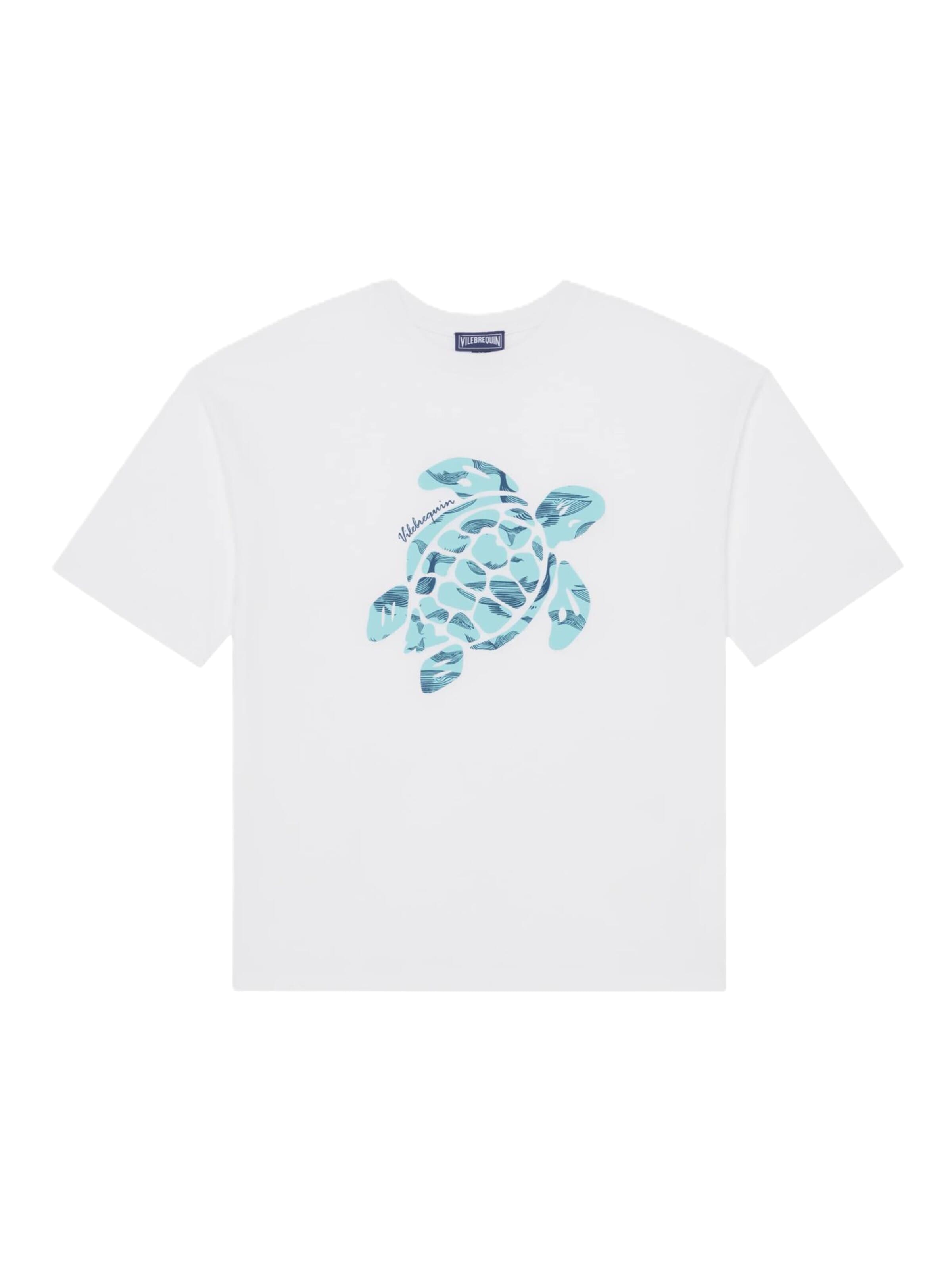 T-Shirt Vilebrequin en blanc : devant