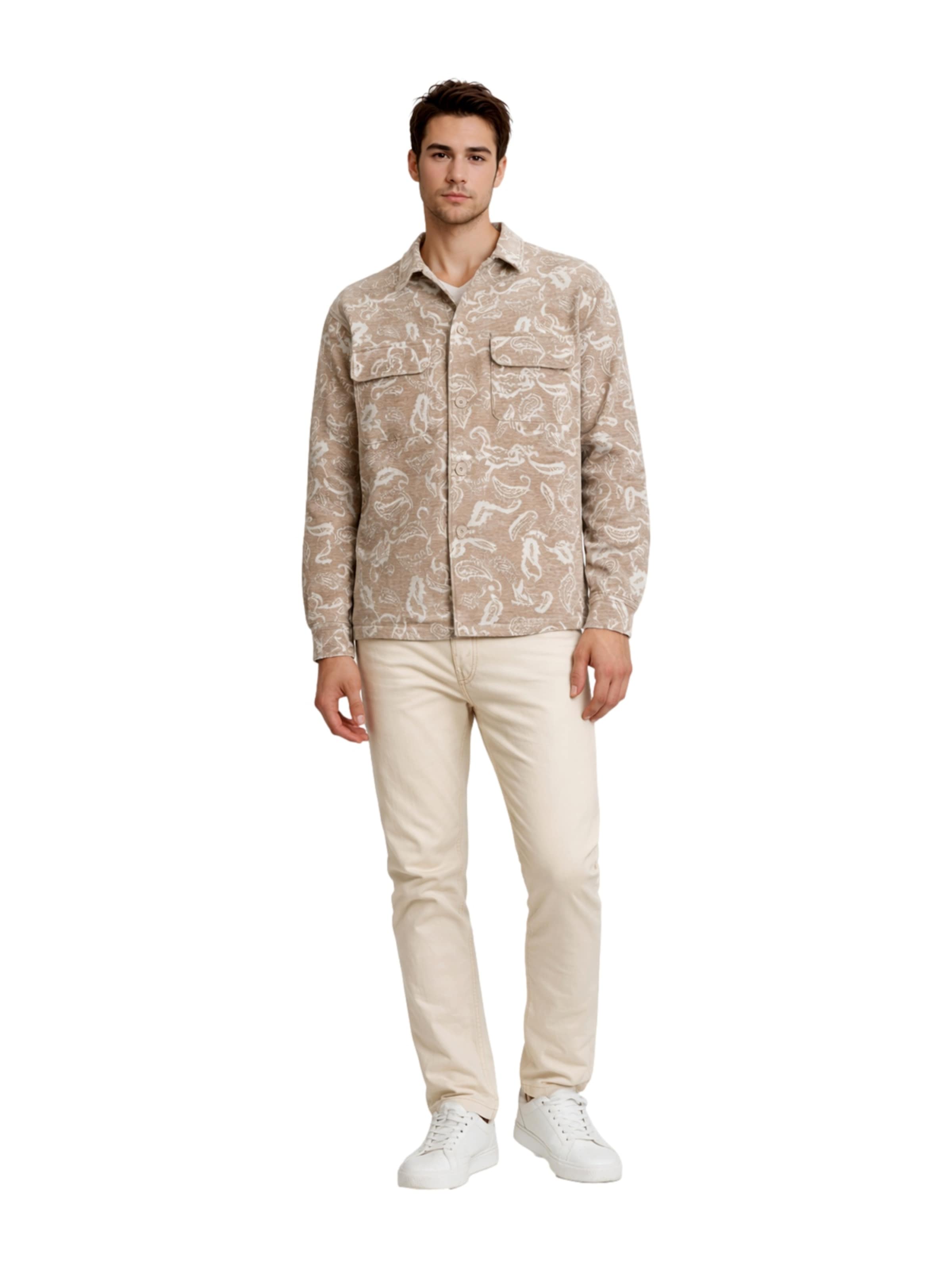 Comfort fit Camicia 'Chamberi' di JACK & JONES in beige