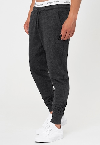 INDICODE JEANS Tapered Broek 'Eberline' in Grijs: voorkant