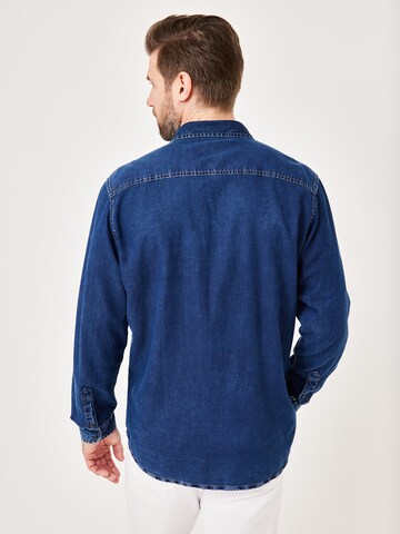 PADDOCKS Regular fit Button Up Shirt in Blue