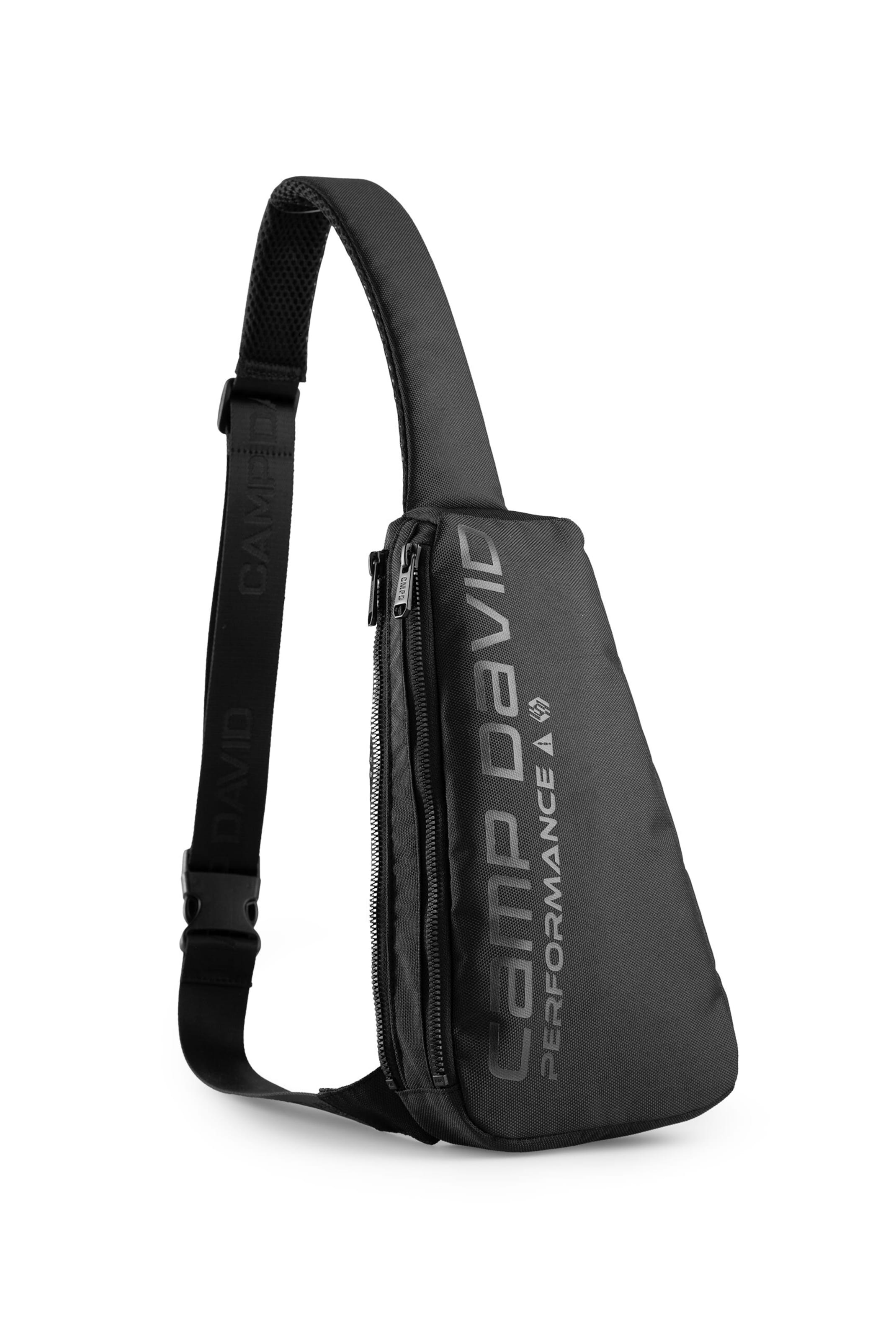 CAMP DAVID Shopper in Black: front