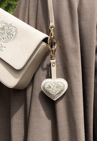 Porte-clés 'HERZBLATTL' Roeckl en beige