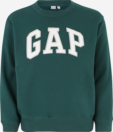 Gap Petite Sweatshirt 'HERITAGE' in Groen: voorkant