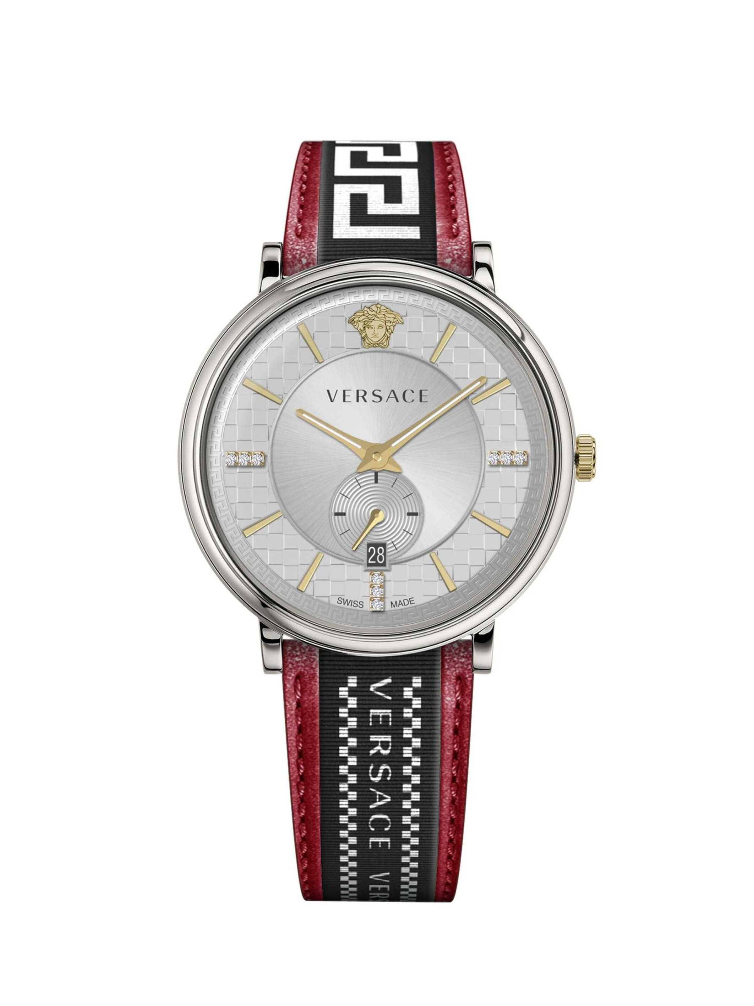 VERSACE Uhr in Silber: Vorderseite