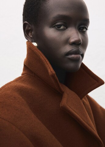 MANGO Winter Coat in Brown