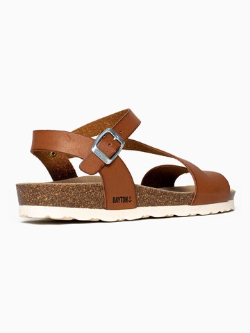 Bayton Strap sandal 'Jaeva' in Brown