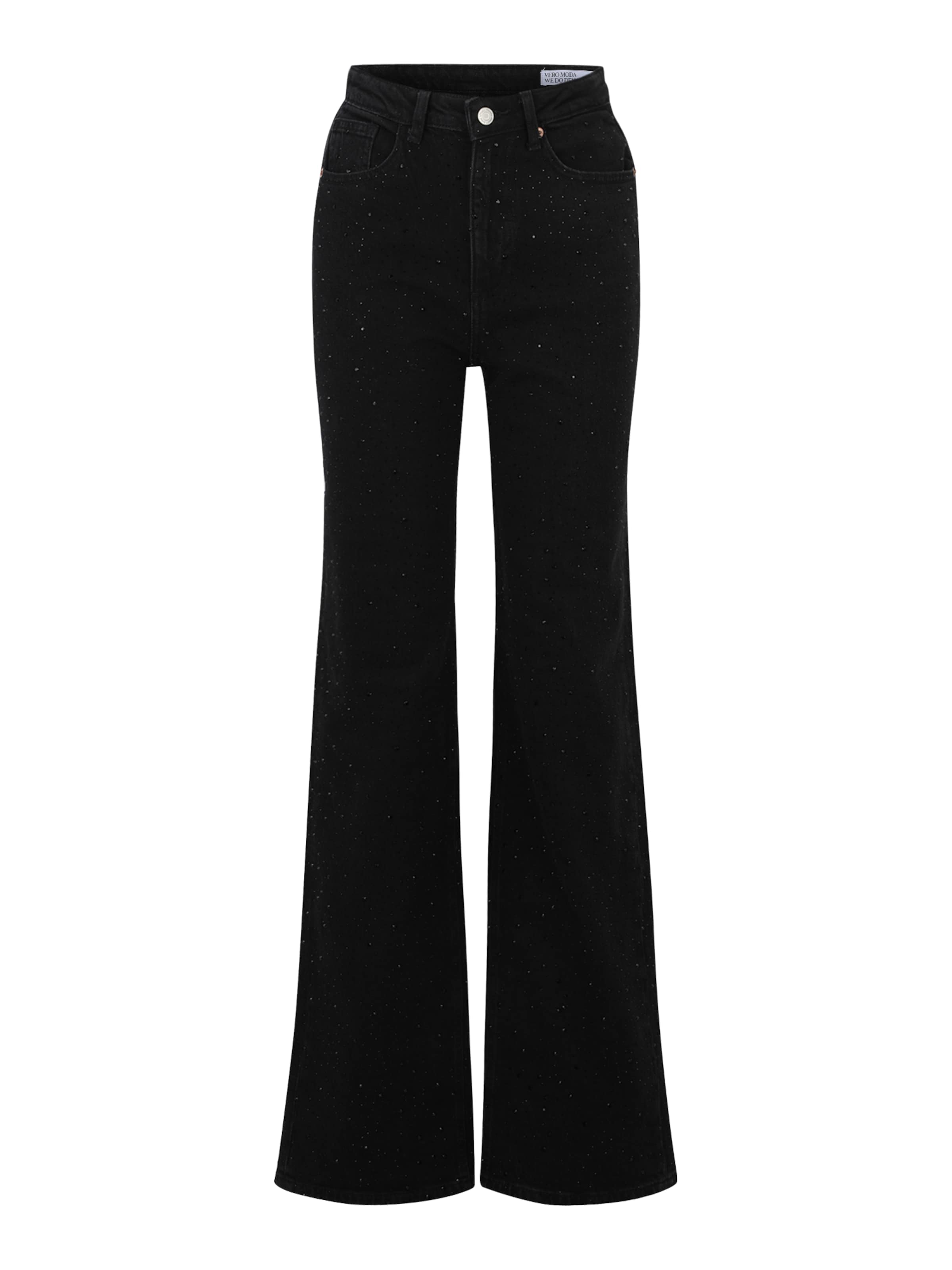 Vero Moda Tall Flared Jeans 'VMTESSA' i svart: framsida