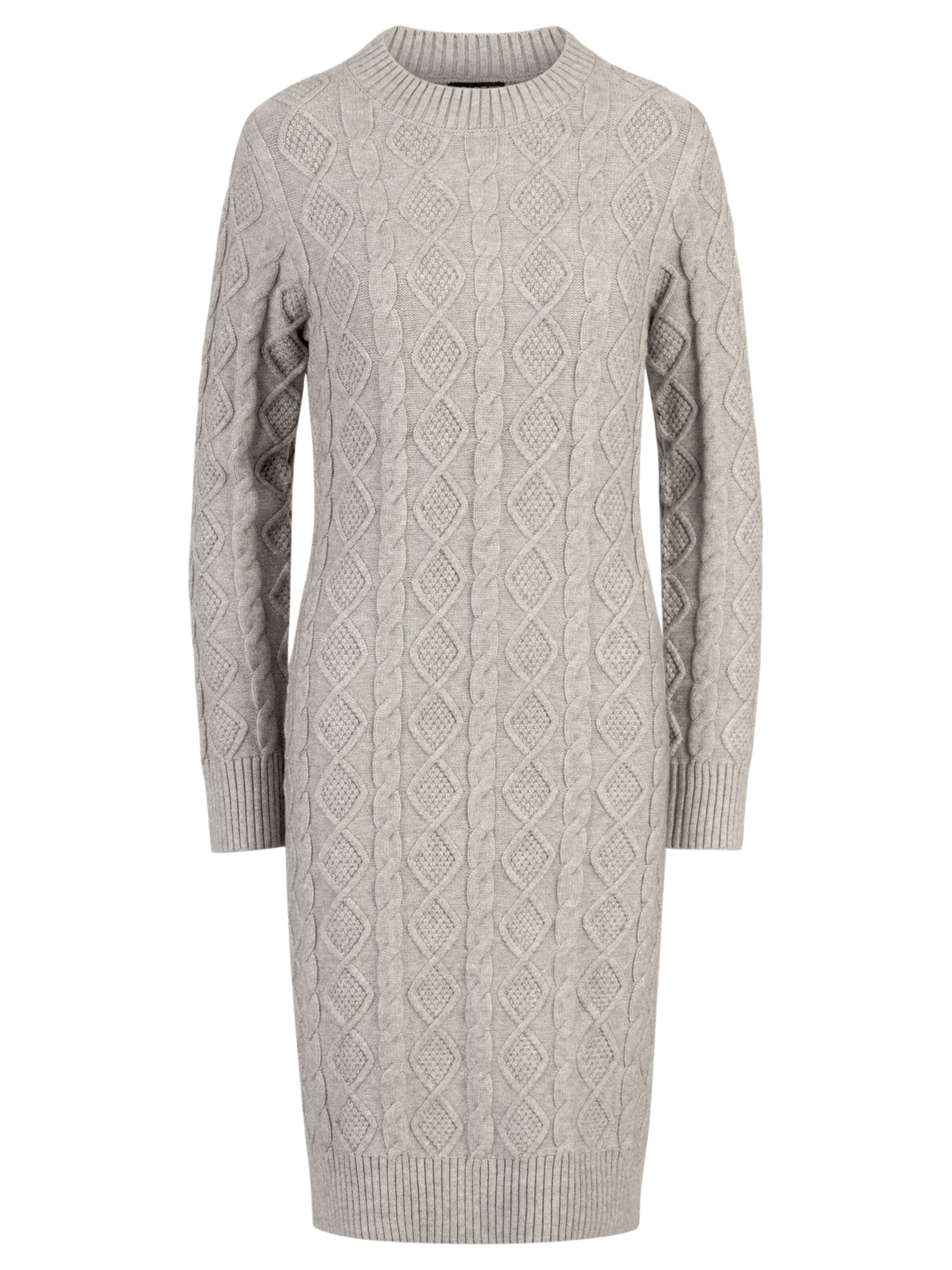 APART Knitted dress in Grey: front