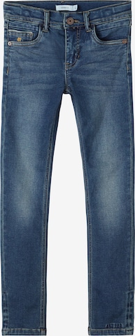 NAME IT Slimfit Jeans 'Theo' in Blauw: voorkant