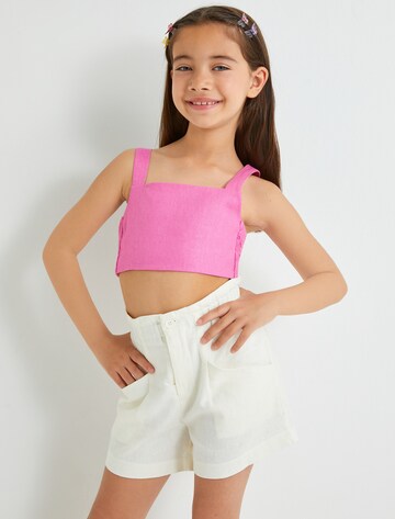 Koton Regular Trousers in White: front