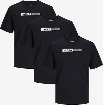 JACK & JONES Shirt 'Corp' in Black: front