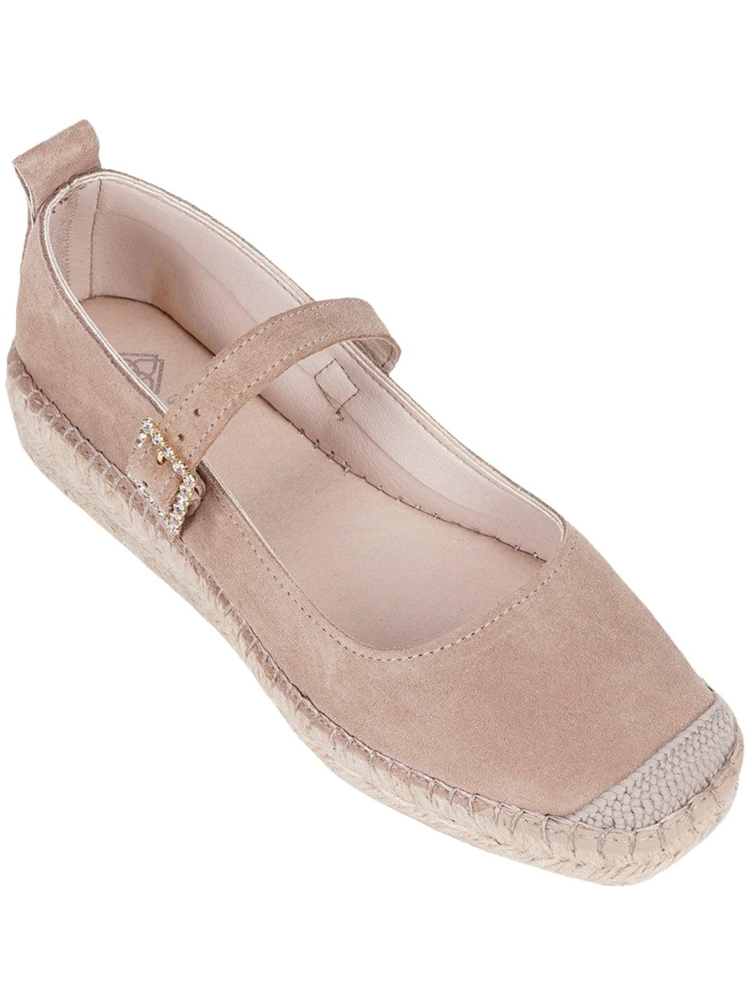 Desa Classic Flats 'Beleg' in Beige: front