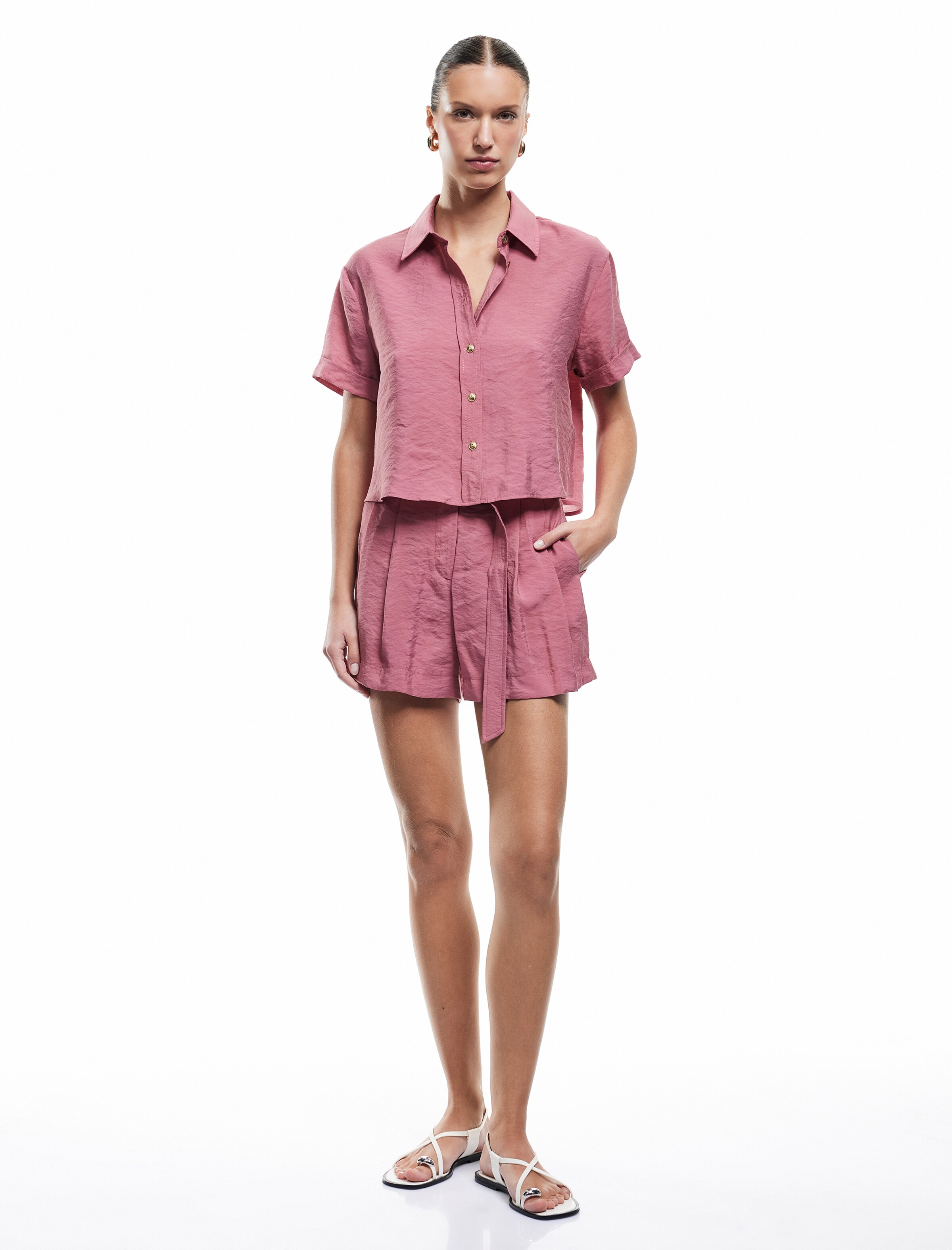 Koton Regular Pleat-front trousers in Pink