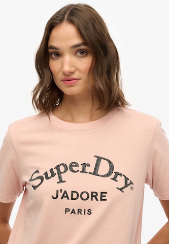 T-shirt Superdry en rose