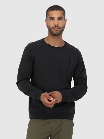 alife & kickin Sweatshirt 'FabioAK' in Zwart: voorkant