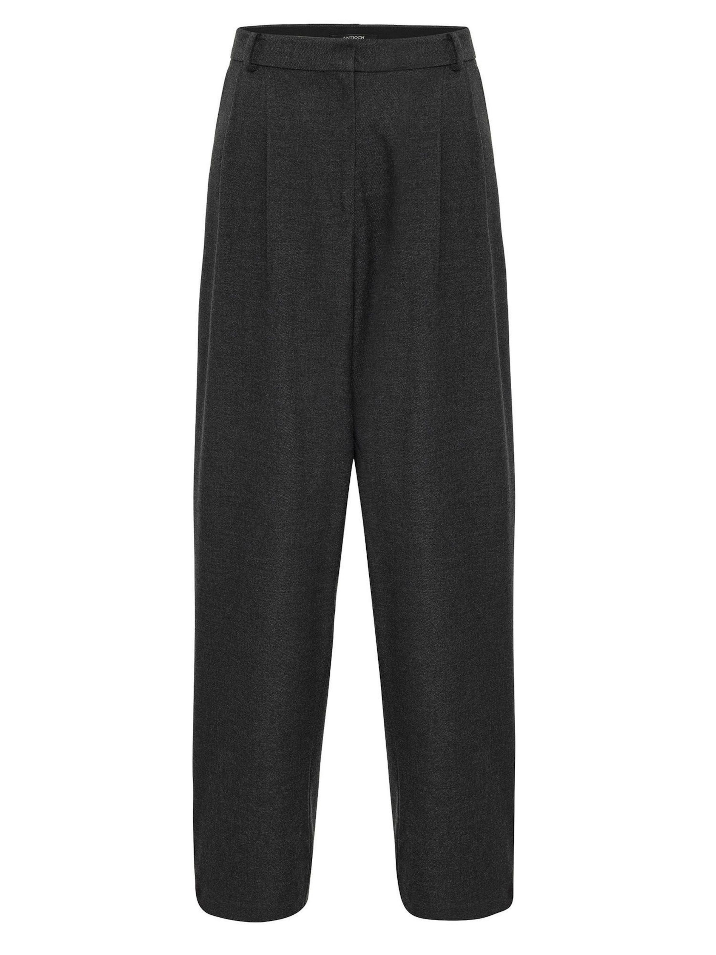 Antioch Свободный крой Брюки со складками в Серый: спереди