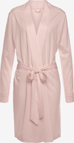 SCHIESSER Dressing Gown in Pink: front