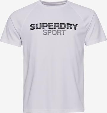 Tricou de la Superdry pe alb: față