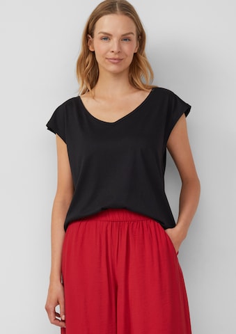 s.Oliver T-Shirt in Schwarz: Vorderseite