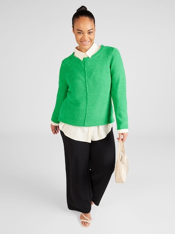 ONLY Carmakoma Sweater 'NEW FOXY' in Green