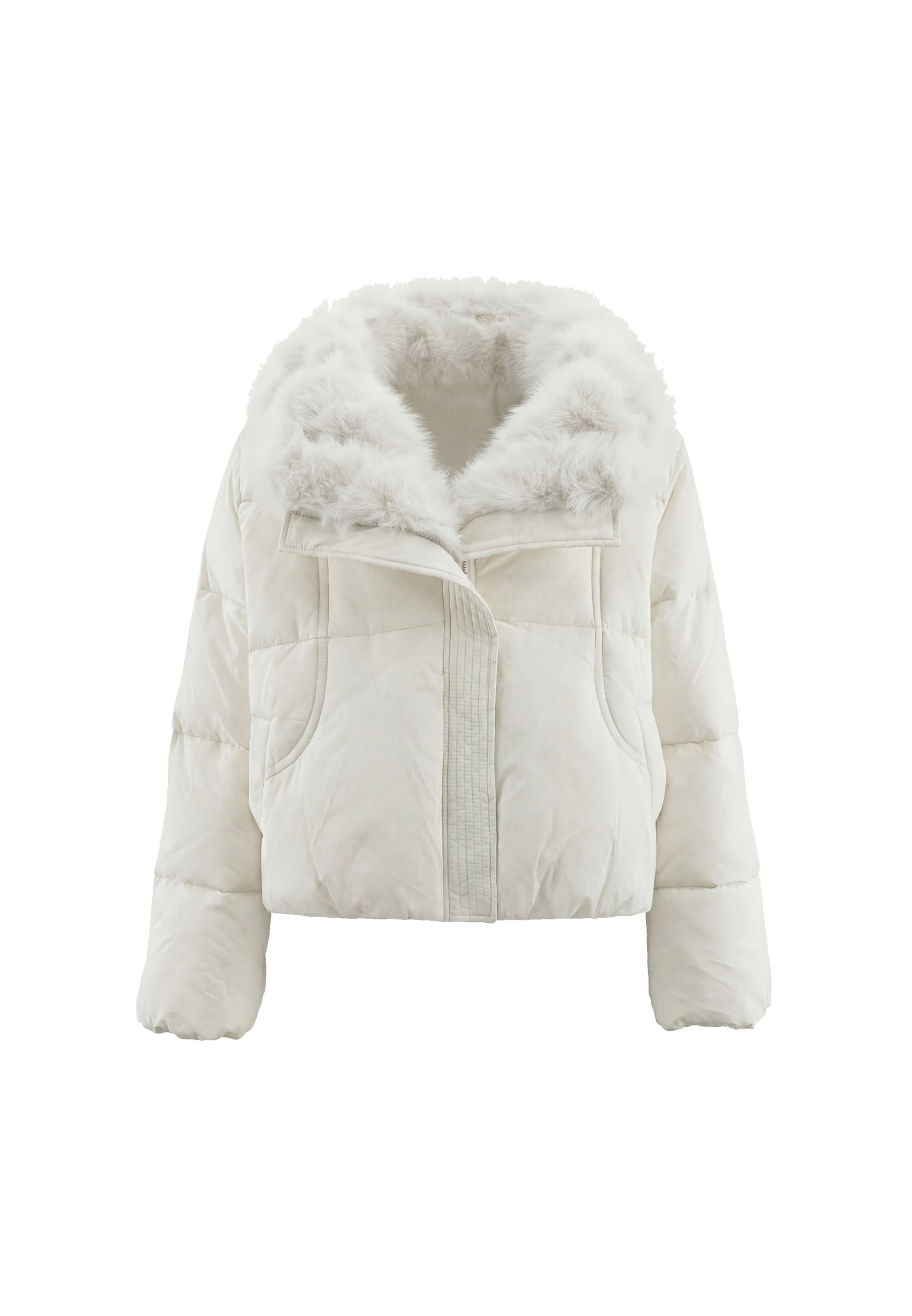 Veste d’hiver faina en blanc : devant