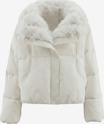 Veste d’hiver faina en blanc : devant