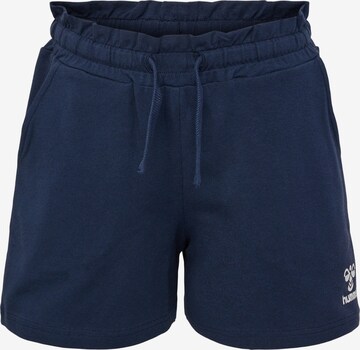 Hummel Regular Pants in Blue: front