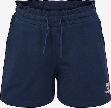 Hummel Regular Broek in Blauw: voorkant