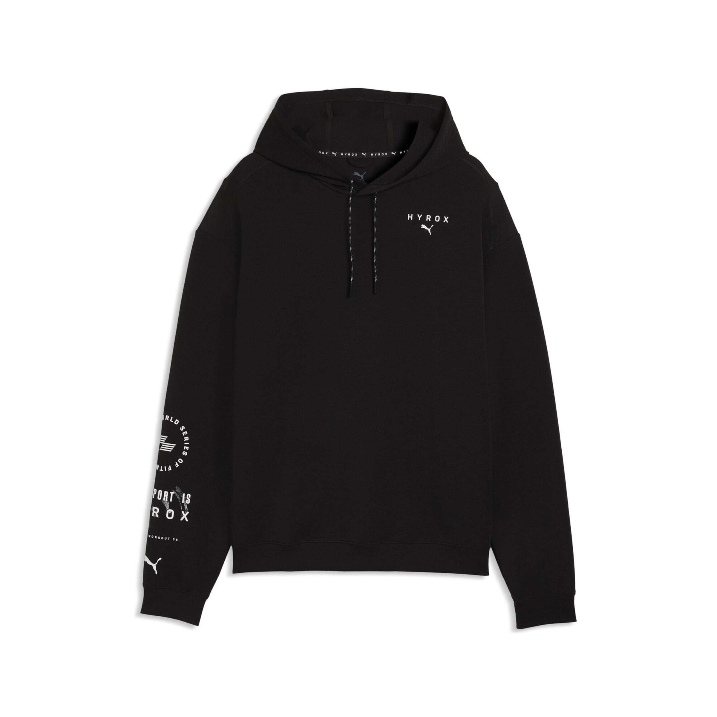 PUMA Sports sweatshirt in Black: front