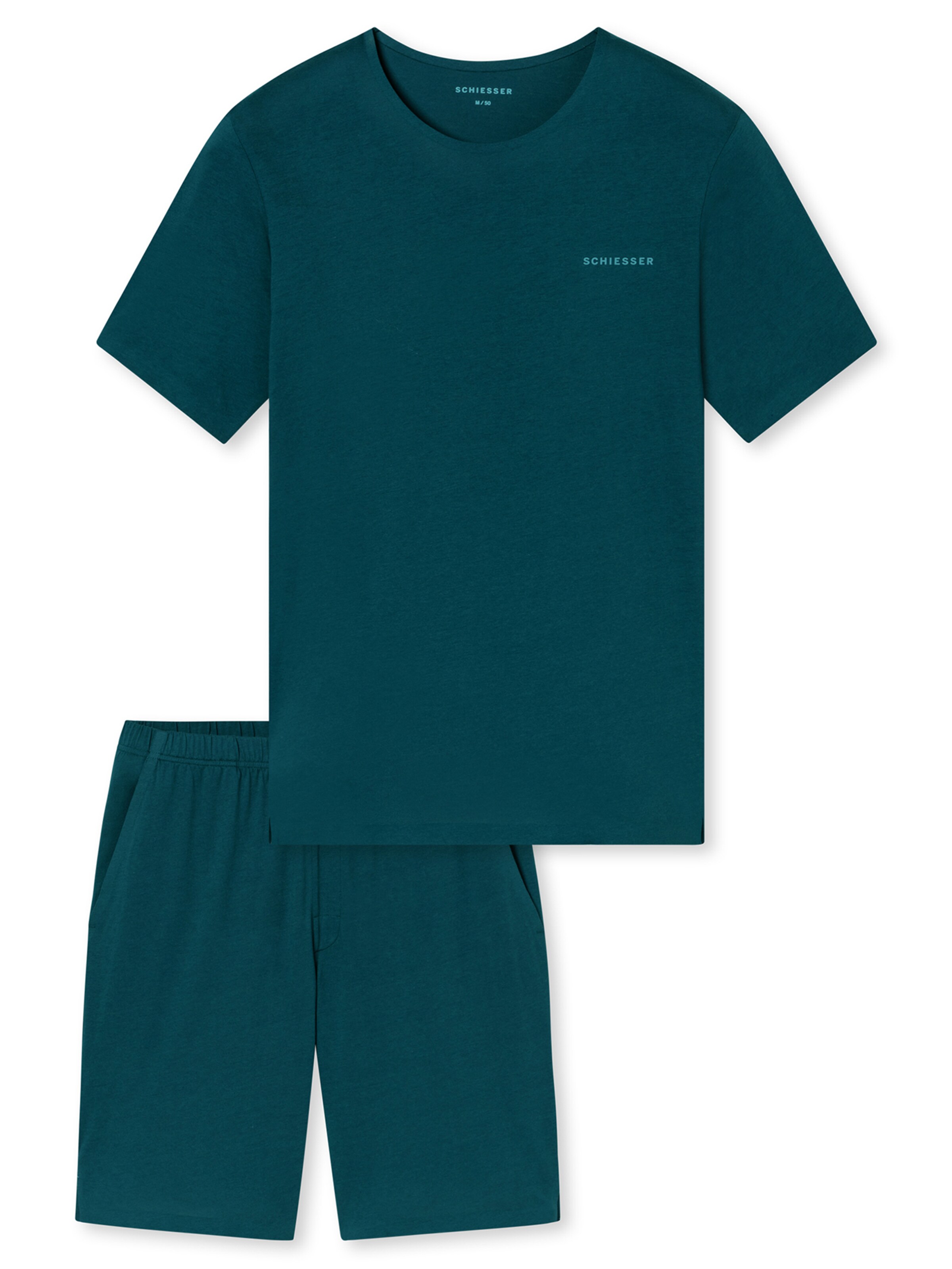 SCHIESSER Shorty ' Modern Bonded ' in Grün: Vorderseite