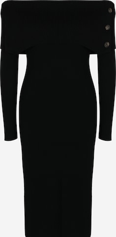 Gap Petite Stickad klänning i svart: framsida