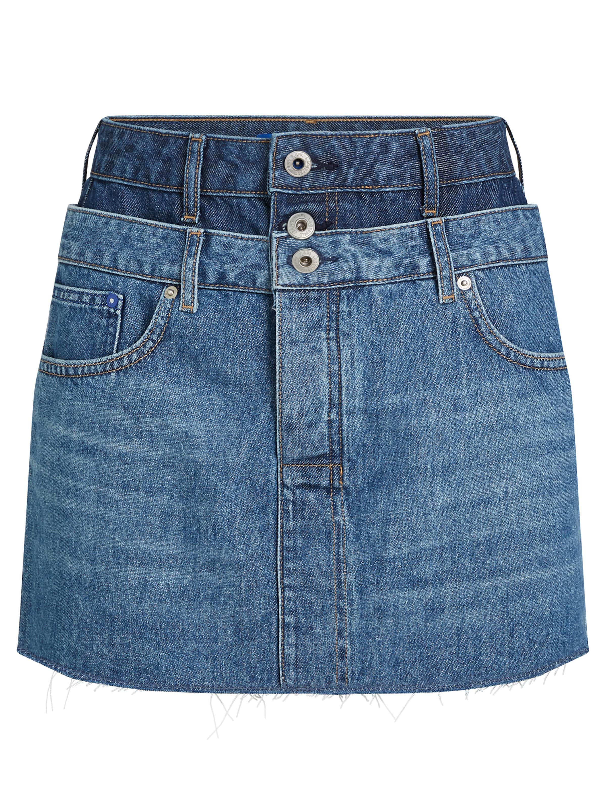 KARL LAGERFELD JEANS Skirt in Blue denim, Item view