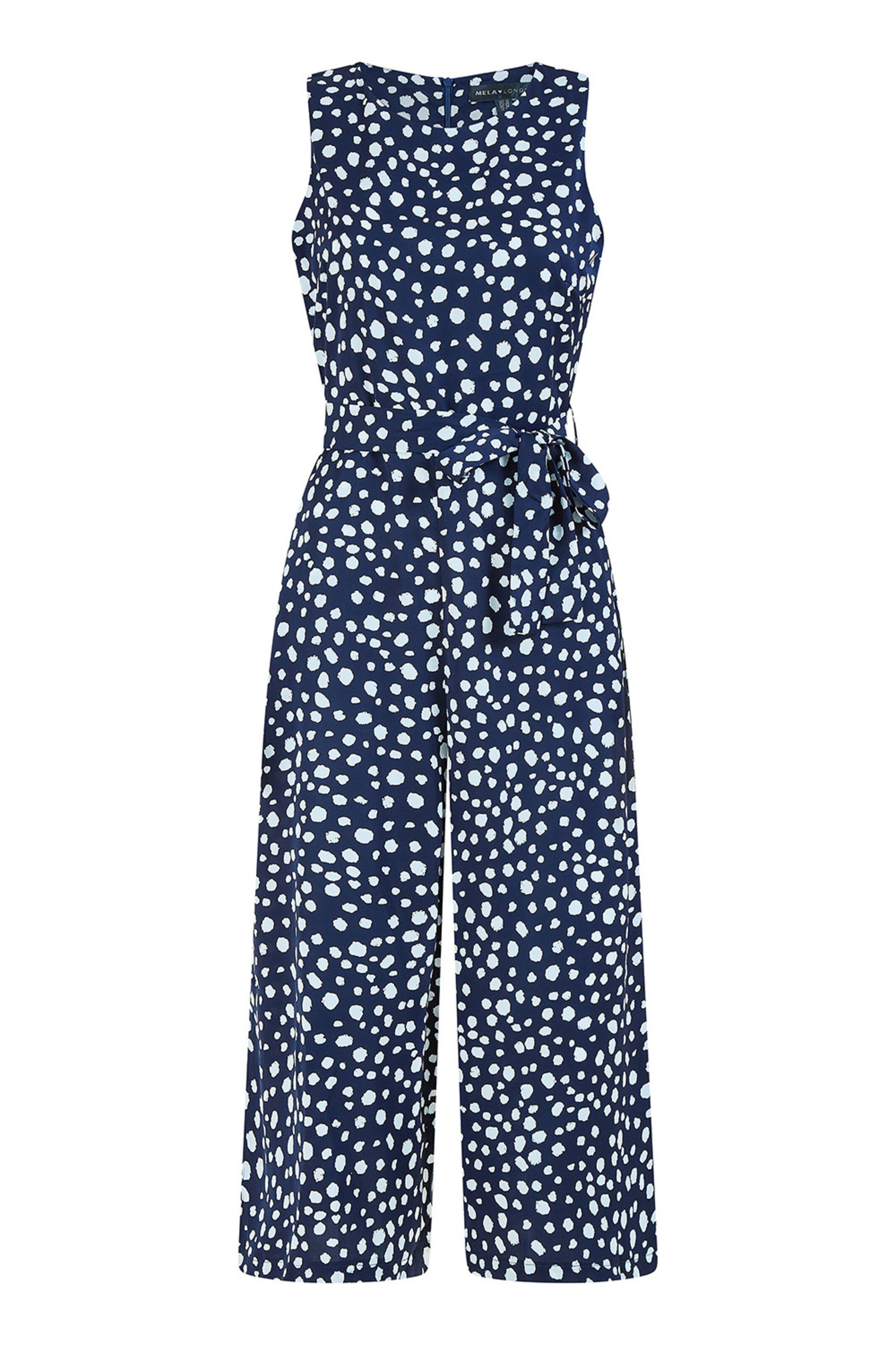 Mela London Jumpsuit in Blau: Vorderseite