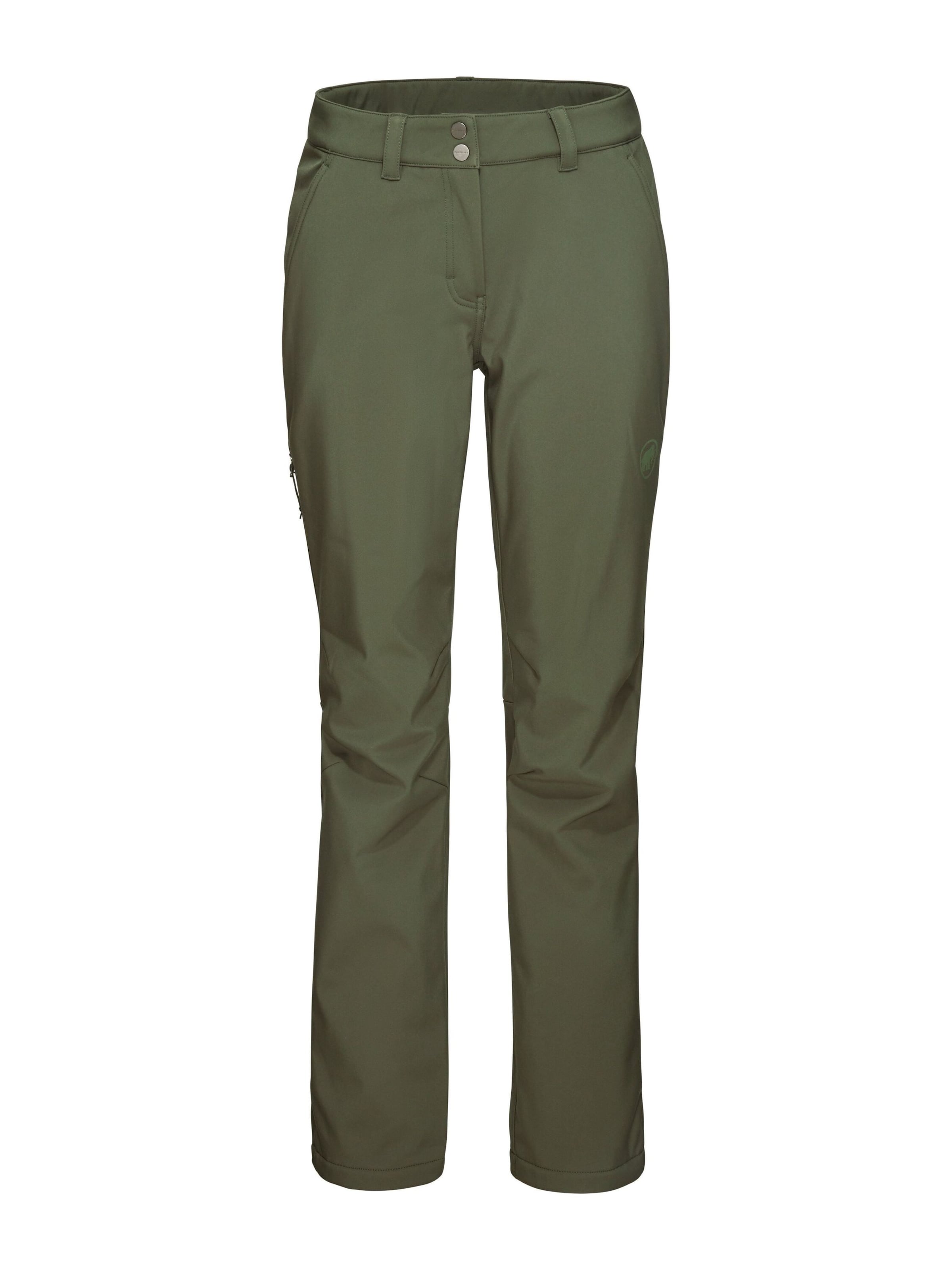 MAMMUT Outdoor Pants in Green: front