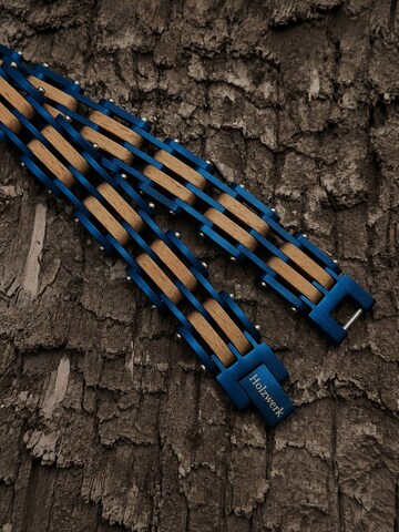 Holzwerk - Pulsera 'VILLESEE' en azul